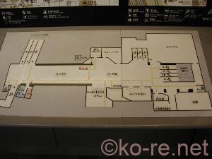 松本駅構内の案内図